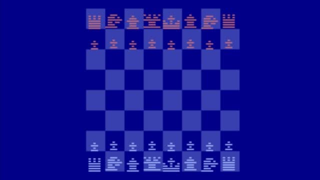 Video Chess, an Atari 2600 1970s vintage video game.