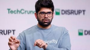 Aravind Srinivas, Co-Founder & CEO of Perplexity, speaks onstage during TechCrunch Disrupt 2024.