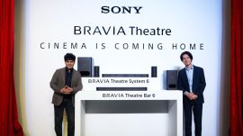 Sony India MD Sunil Nayyar (left) and Nezu Daisuke, global head of Sony’s Home Product Business Division.