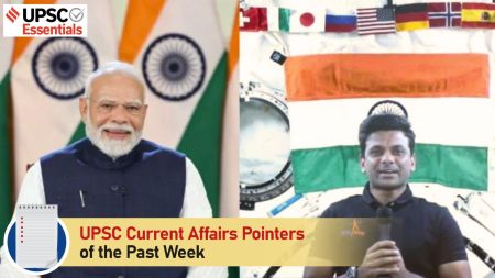 upsc, current affairs, axiom-4, ISS, Modi, Shubhanshu Shukla