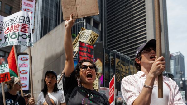 US Iran protest