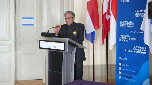 Election Commission of India Gyanesh Kumar in Stockholm