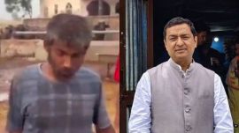Rajesh (left), who was rescued by an NGO; Garhwal MP Anil Baluni, who spoke to the Punjab Governor to facilitate his return. (Screengrab/File)