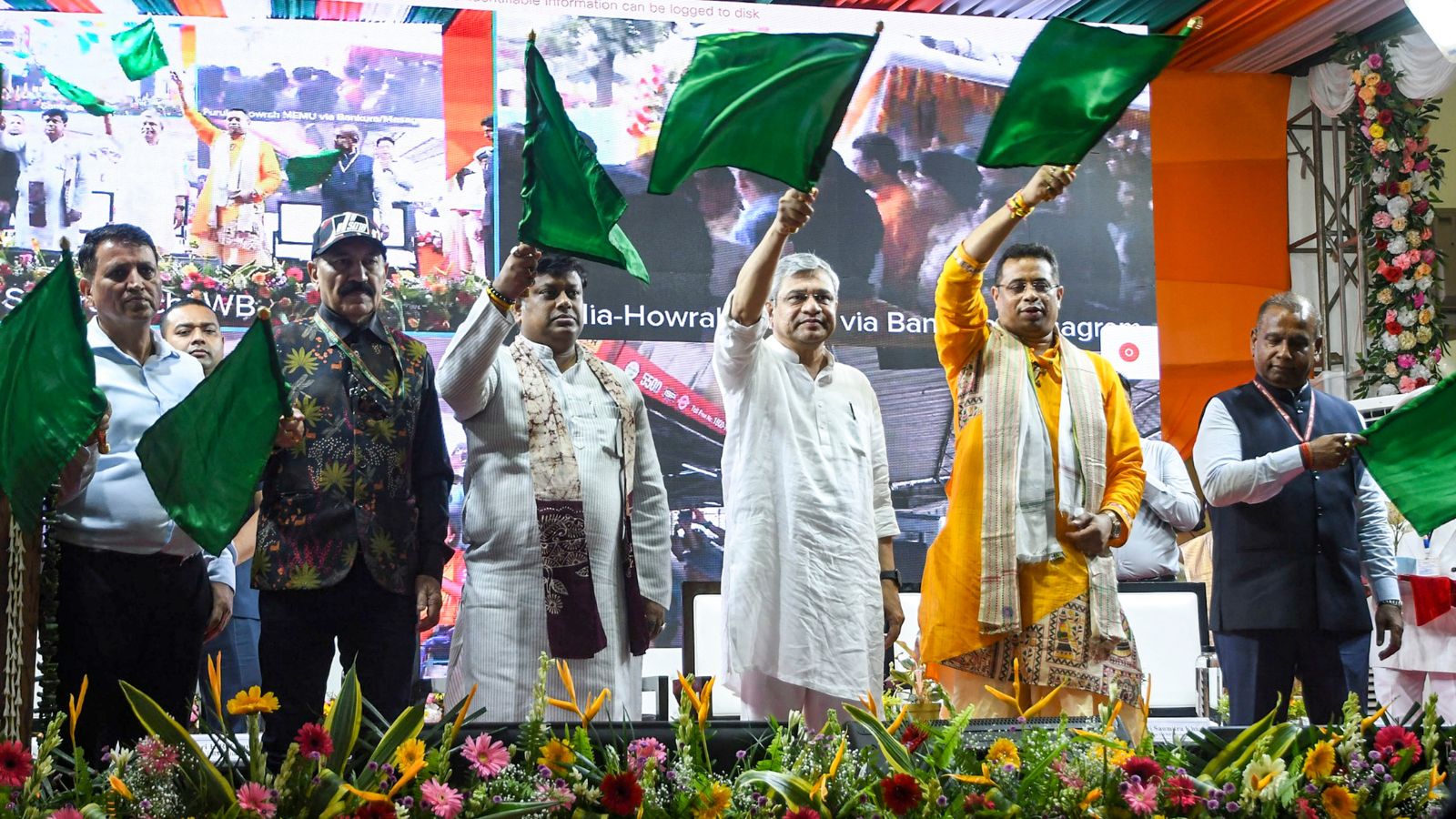 Union minister Vaishnaw flags off Purulia–Bankura–Howrah MEMU train: ‘101 stations being upgraded’