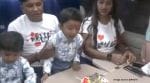 The viral video captures the celebration inside the train, young Moksh surrounded by his parents, cutting his birthday cake (Image source: @ANI/X)