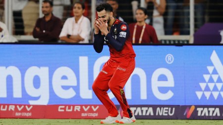 Virat Kohli after RCB won the IPL 2025 trophy. (Sportzpics)
