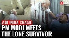 PM Modi Meets Lone Survivor of Air India Crash At Hospital, Visits Crash Site | Ahmedabad