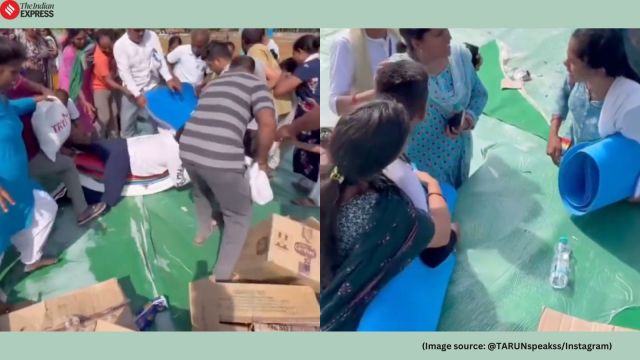 Prime Minister Narendra Modi led the yoga session in Vishakhapatnam, performing the Common Yoga Protocol with more than three lakh people at RK Beach (Image source: @TARUNspeakss/Instagram)