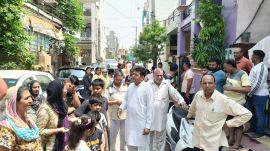 Zirakpur Residents Power-cuts-protest