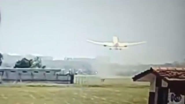 air india crash, ahmedabad, cctv footage,