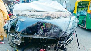 Audi rams into motorcycle, delhi Audi rams into motorcycle, Delhi Police, Hazrat Nizamuddin, delhi news, India news, Indian express, current affairs