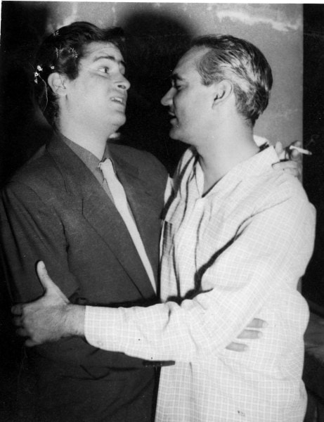 نجم الفيلم شامي كابور مع مخرج الموسيقى OP Nayyar. (صورة أرشيف صريحة)