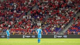 The loss puts India’s Asian Cup qualification hopes in a precarious position after Singapore won their tie against Bangladesh 2-1 and are now joint leaders with Hong Kong. (AIFF-X)