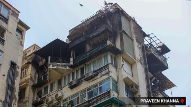 delhi fire, dwarka, indian express