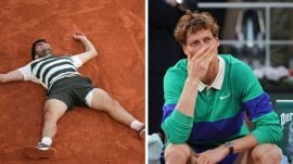 Carlos Alcaraz smashed a heap of records with his epic French Open 2025 final win over Jannik Sinner. (AP)