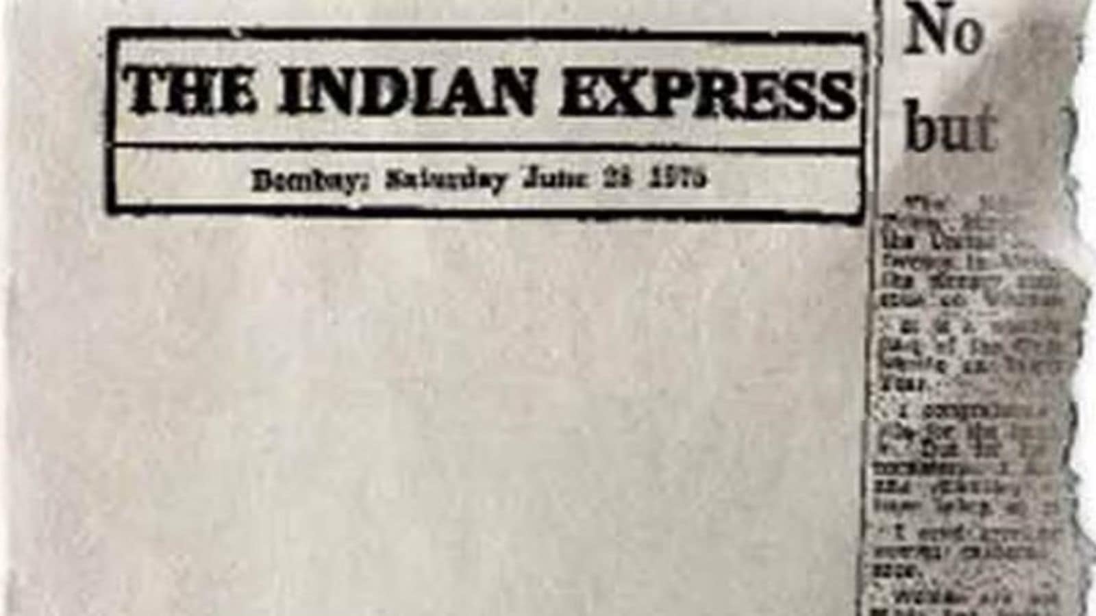 It was its framed blank editorial, representing censorship by the Indira Gandhi government in the name of Emergency, which gained maximum attention and would go on to be remembered for years down the line. (Express Archive)
