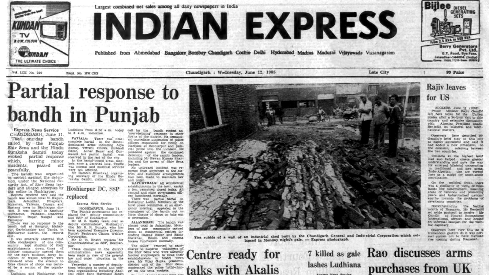 June 12 1985, Forty Years Ago: Tripura Violence