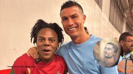 During a recent YouTube livestream, Speed proudly unveiled the updated version of Ronaldo tattoo to his fans