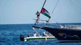 greta thunberg, gaza aid ship, israel