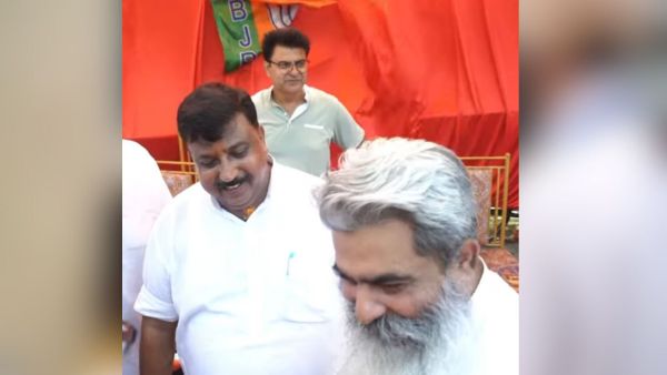 Gupta and Ashu met outside a BJP booth.