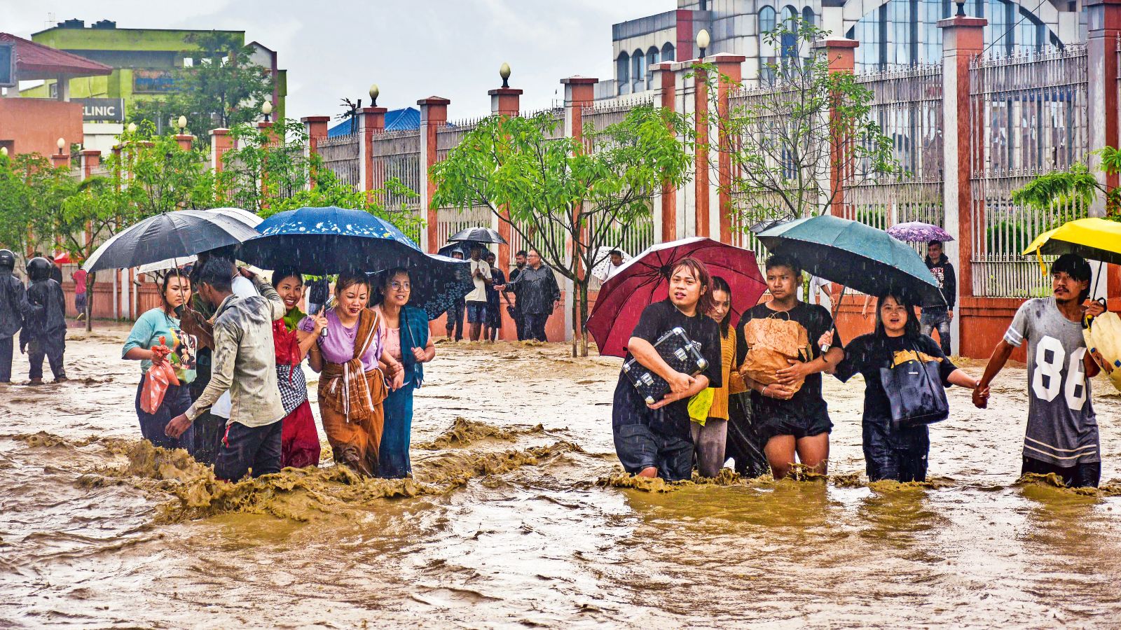 Guwahati floods, Guwahati landslides, Guwahati, Imphal landslides, Imphal floods, Assam landslides, Assam floods, Indian express news, current affairs