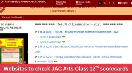 JAC Class 12 Arts Result 2025 Direct Link: Websites to download marks - jacresults.com, IE Education