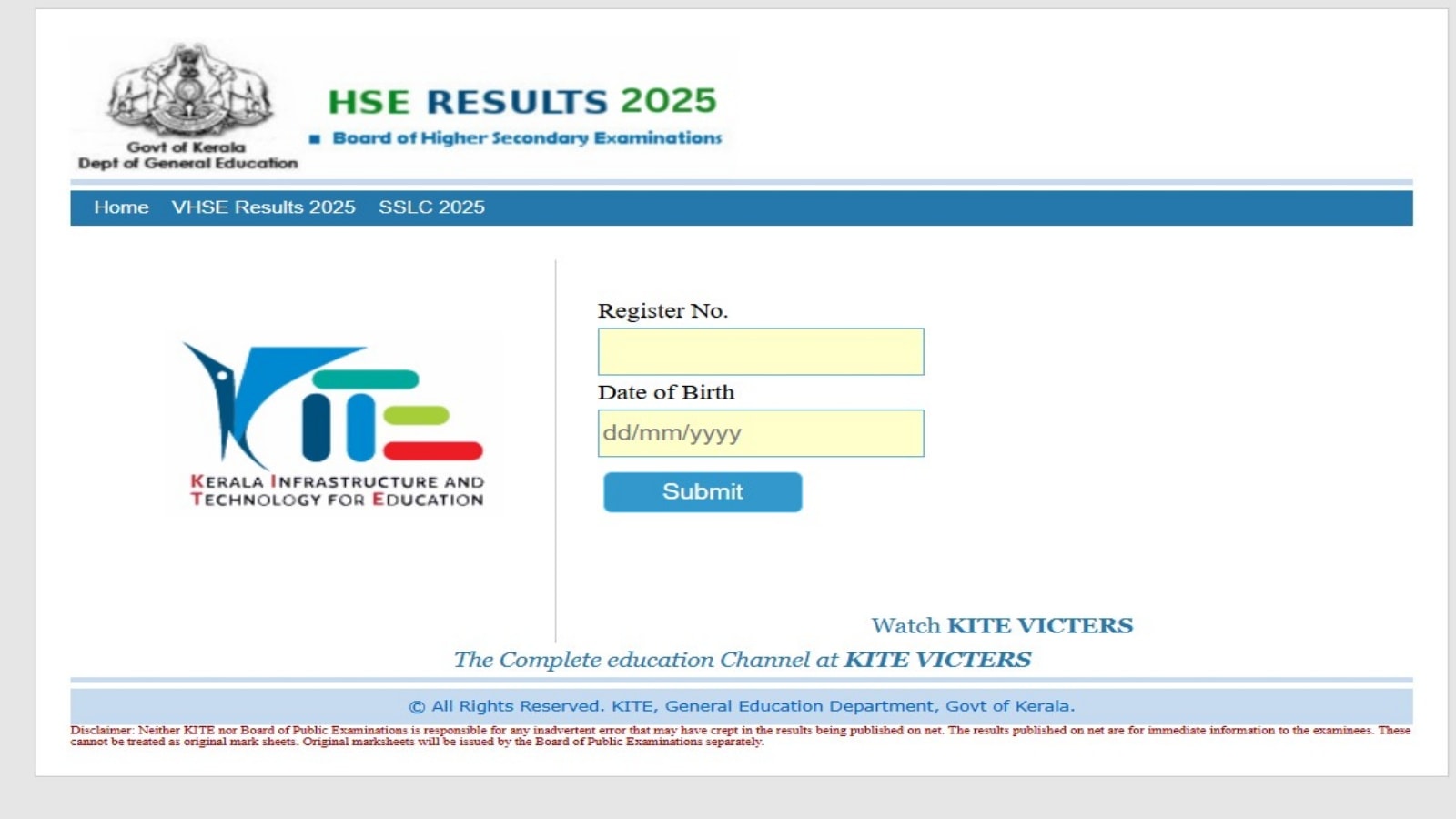 DHSE Kerala +1 Results 2025 Date, Time: Plus One results to be announced on June 3