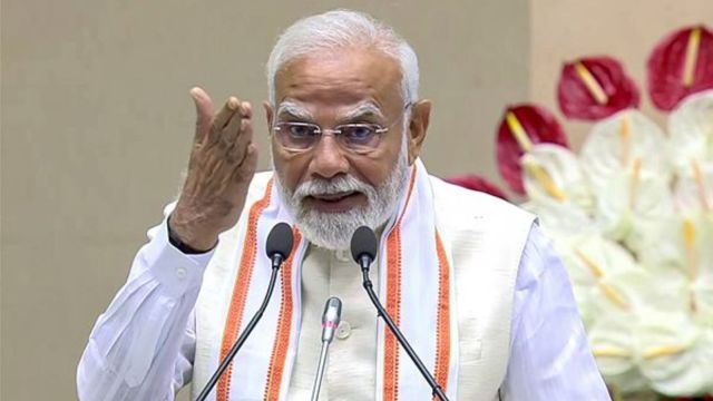PM Modi Operation Sindoor, Modi speech Jain centenary, Acharya Vidyanand Ji Maharaj celebrations, India response to Pahalgam terror attack,
