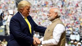 modi trump (3) PM Modi held a 35-minute conversation with Donald Trump as the US President left the G7 Summit early. (Express File Photo)