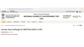 The NTA NEET official website – neet.nta.nic.in is hosting the NEET UG answer key for all the question paper codes.