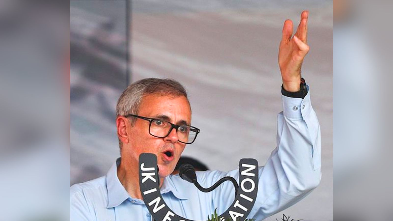 Omar Samba: Jammu & Kashmir Chief Minister Omar Abdullah addresses the gathering during the inauguration of a Government Degree College at Parmandal in Samba district, Thursday, June 19, 2025. (PTI Photo) (PTI06_19_2025_000310A)