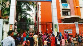 Mumbai school, Mumbai school infrastructure, Mumbai government school, Mumbai government school infrastructure, Maharashtra Navnirman Sena, mns, Ravi Gawas, Indian express news, current affairs