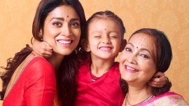 Step inside actress Shriya Saran’s home—an art-filled sanctuary blending Indian tradition