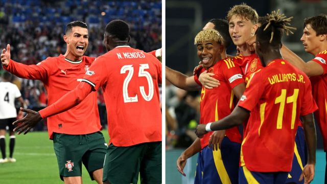 البرتغال مقابل إسبانيا ، دوري الأمم في الاتحاد الأوروبي: مواجهة رجال كريستيناو رونالدو يواجهون وشركاه في النهائي. (رويترز)