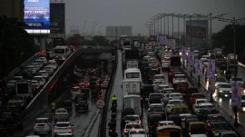 traffic, Pune-Bengaluru highway, NCP Foundation Day, pune news, indian express