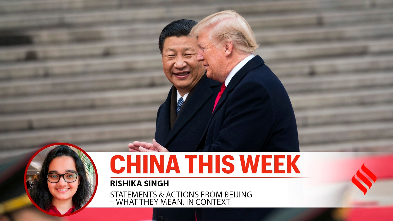 US President Donald Trump with President Xi Jinping of China during a welcome ceremony in Beijing, Nov. 9, 2017.