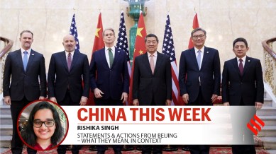 Officials of the United States and China in London for trade talks.