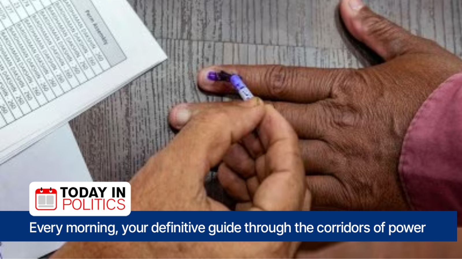 Today in Politics: Voting to be held for five Assembly bypolls in four states