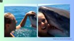 The post claimed the woman had been conducting an ‘experiment’ off Tahiti since 2018 to build a personal bond with the shark.