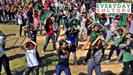 A Zumba workshop at Panjab University in Chandigarh.