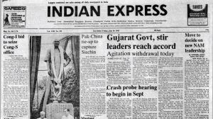 Gujarat Accord, agitation in Gujarat, Siachen Glacier, ‘Safarnama’ Derailed, Congress vs Congress, Forty Years Ago, Indian express news, current affairs
