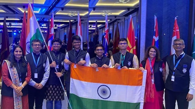 57th International Chemistry Olympiad 2025 Team India (Image via PIB)