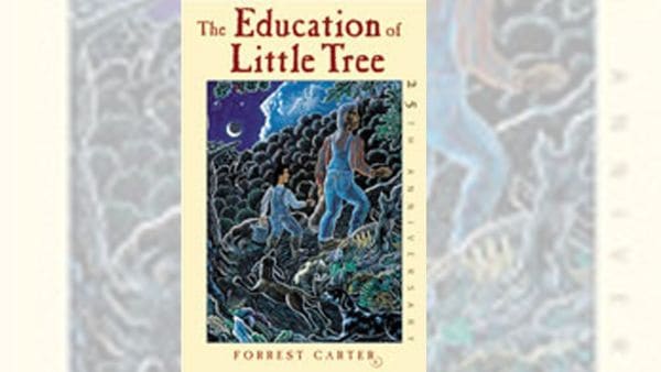 Cover of the book, The Education of Little tree. The book that portrayal of Native American life was riddled with stereotypes and inaccuracies. 