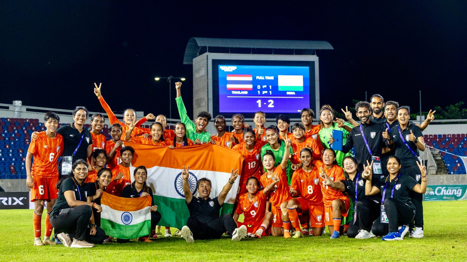 India qualify for AFC Women’s Asian Cup finals after beating Thailand 2-1