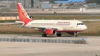 Air India APU fire, Air India flight AI 315, Hong Kong to Delhi flight, Delhi airport aircraft fire, auxiliary power unit fire, APU catches fire after landing,