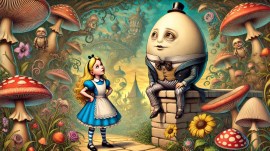 Alice talks to Humpty Dumpty