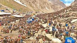 amarnath yatra, Amarnath Temple, amarnath yatra pilgrims, Amarnath Temple pilgrims, amarnath trekking season, Indian express news, current affairs