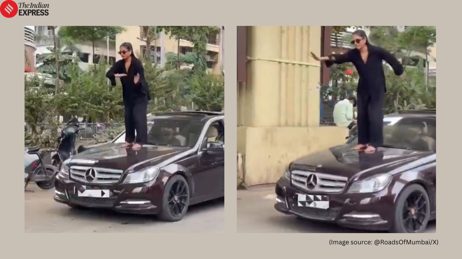 ‘Aura Farming’ stunt on moving Mercedes lands Navi Mumbai YouTuber in legal trouble; driver had no license