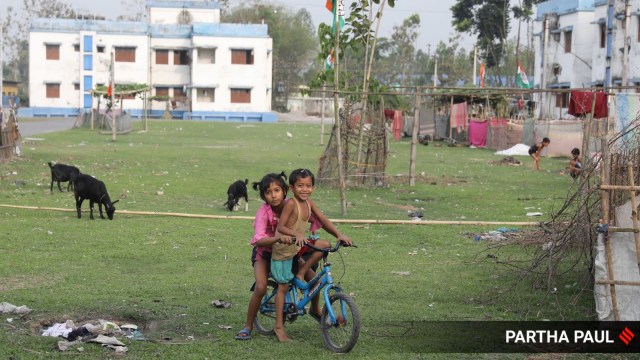 The apartment complex in Dinhata, Coochbehar, where people who had chosen to come to India from Bangladesh after the historic enclave exchange were rehabilitated in by the West Bengal government. Those who were detained in Delhi lived here.