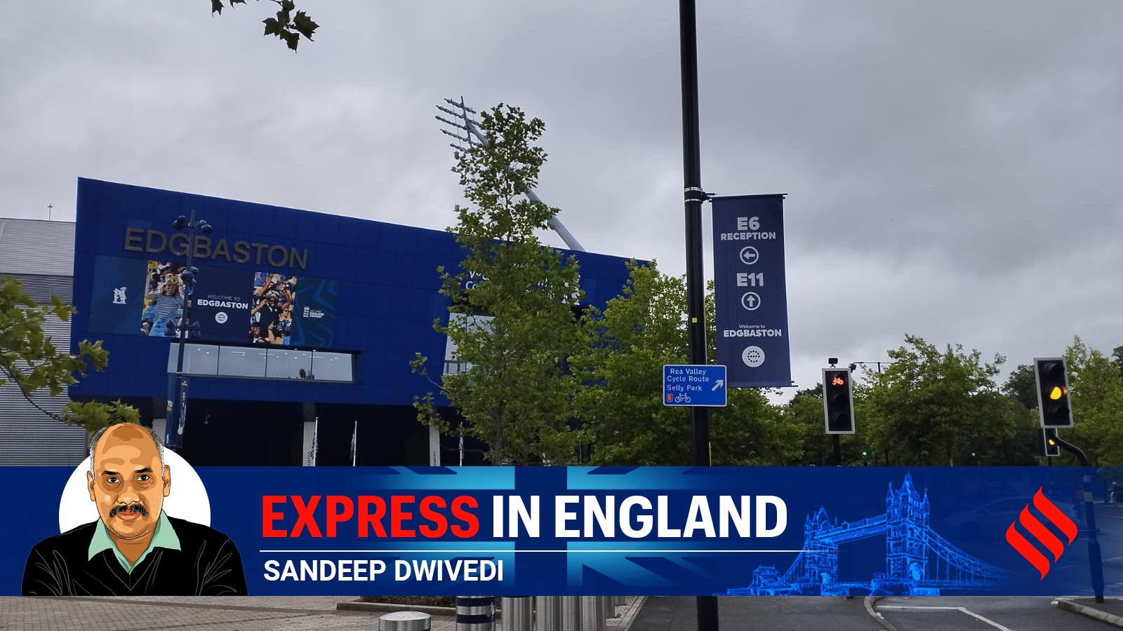 Overcast conditions and gloomy weather in Birmingham on Sunday morning. (Express Photo by Sandeep Dwivedi)